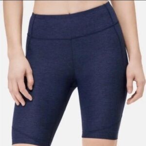 Outdoor Voices Dark Blue 10” Double Time Yoga Bike Shorts Size S